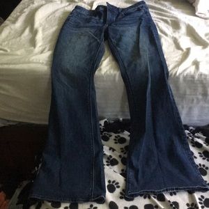 High rise artist flare jeans